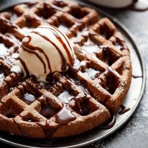 Chocolate lovers waffle